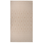 vidaXL Tappeto da Esterni a Tessitura Piatta 80x150 cm Strisce Marroni