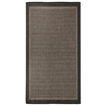 vidaXL Tappeto da Esterni a Tessitura Piatta 80x150 cm Marrone Scuro