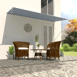 vidaXL Tenda da Sole Retrattile 300x150 cm Blu e Bianco