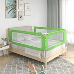 vidaXL Sponda Letto di Sicurezza per Bambini Verde 100x25 cm Tessuto