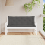 vidaXL Cuscini Panca Giardino 2pz Antracite 150x50x7cm Tessuto Oxford