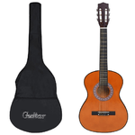 vidaXL Chitarra Classica per Principianti con Custodia 3/4 36"