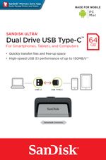 SanDisk-Ultra-Dual-Drive-USB-Type-C-unita-flash-USB-64-GB-USB-Type-A---USB-Type-C-3.2-Gen-1--3.1-Gen-1--Nero-Argento