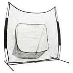 vidaXL Rete da Allenamento Baseball Softball 241x106,5x216cm Metallo