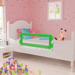 vidaXL Sponde Letto per la Sicurezza dei Bambini 2 pz Verde 102x42 cm