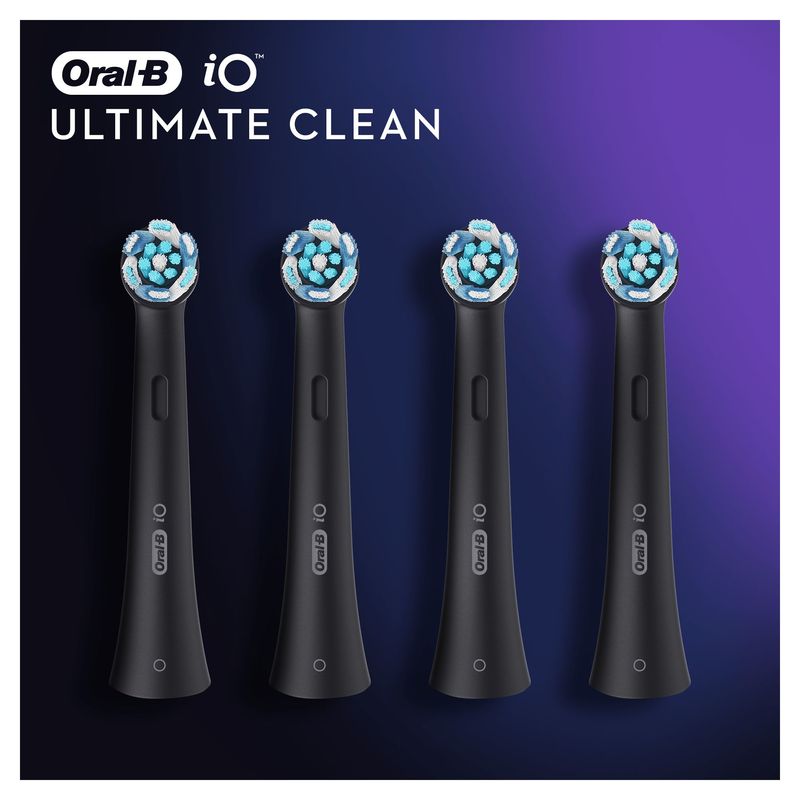 Oral-B-iO-Ultimate-Clean-Testine-Di-Ricambio-Nere--4-Pezzi