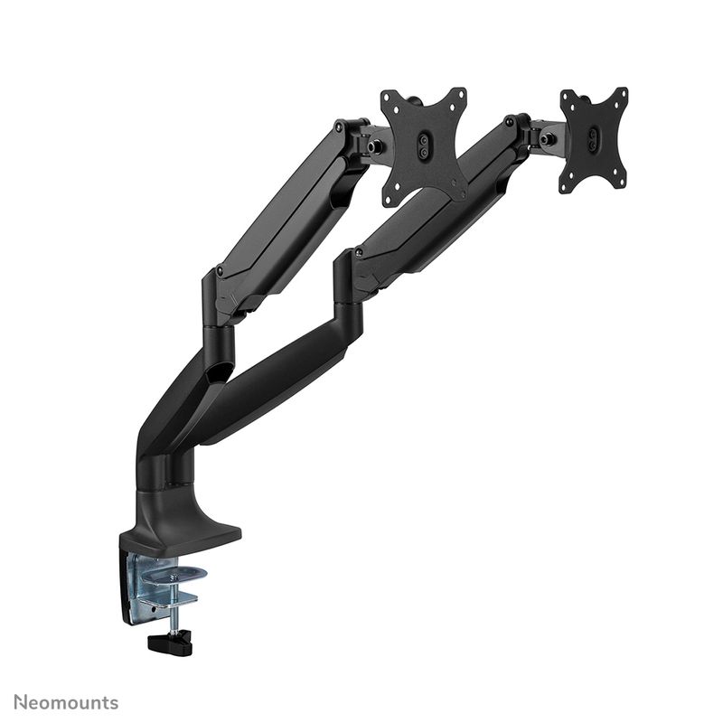 Neomounts-Supporto-da-scrivania-per-monitor--DESK-MOUNT-DUAL-10-32IN---CLMP-GROMET-VESA75X75TO100X100-