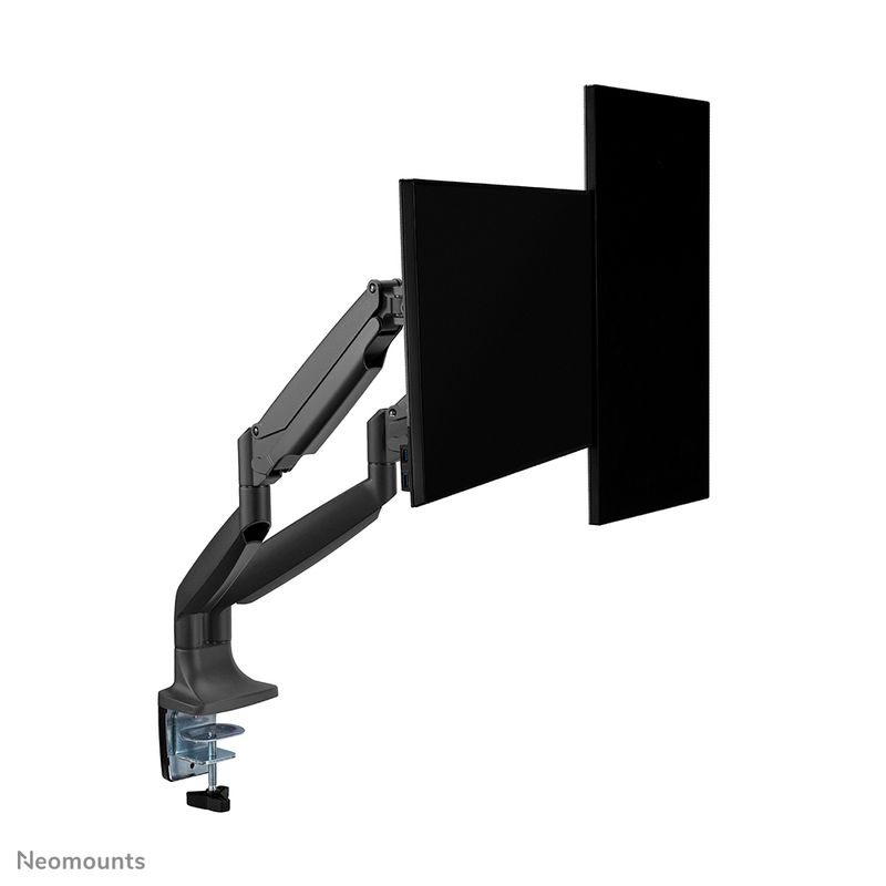 Neomounts-Supporto-da-scrivania-per-monitor--DESK-MOUNT-DUAL-10-32IN---CLMP-GROMET-VESA75X75TO100X100-