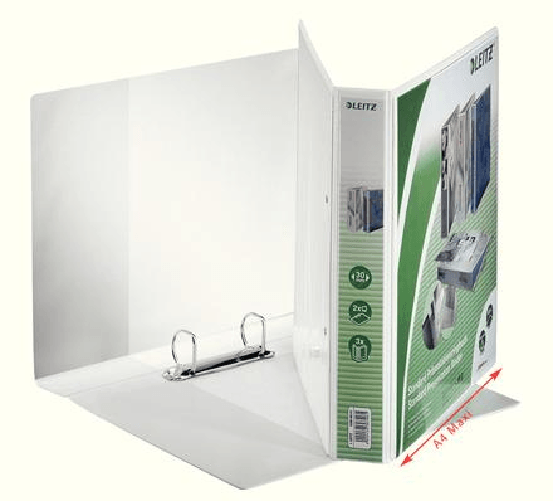 Leitz-42800001-raccoglitore-ad-anelli-A4-Bianco