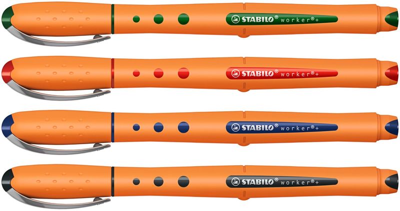 STABILO-worker--fine-Penna-stick-a-sfera-Verde-1-pz