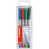 STABILO-OHPen-evidenziatore-4-pz-Nero-Blu-Verde-Rosso