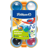 Acquerelli-Pelikan-per-bambini---Pozzetti-separabili---Pennello-Jumbo-incluso---Facile-da-diluire---Resistente-alla-luce