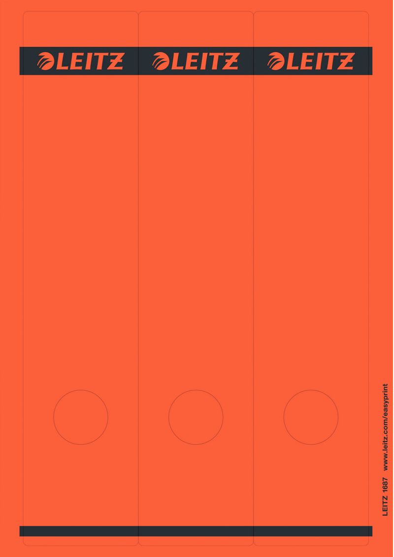 Leitz-16870025-etichetta-autoadesiva-Rettangolo-Rosso-75-pz