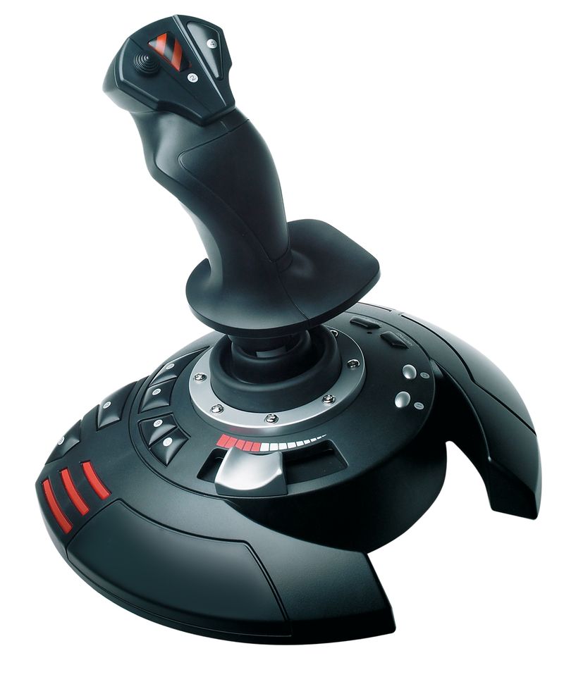 Thrustmaster-T.Flight-Stick-X-Nero-Rosso-Argento-USB-Joystick-Analogico-PC-Playstation-3