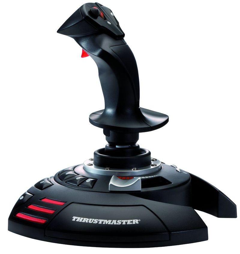 Thrustmaster-T.Flight-Stick-X-Nero-Rosso-Argento-USB-Joystick-Analogico-PC-Playstation-3