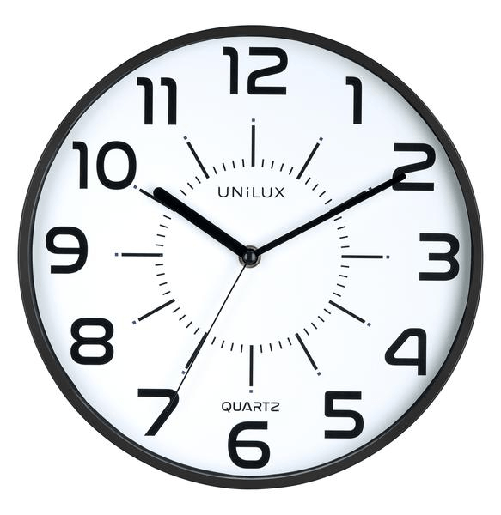 Orologio-Unilux-Pop---Design-Moderno-e-Minimalista---Batterie-Incluse---Colore-Nero
