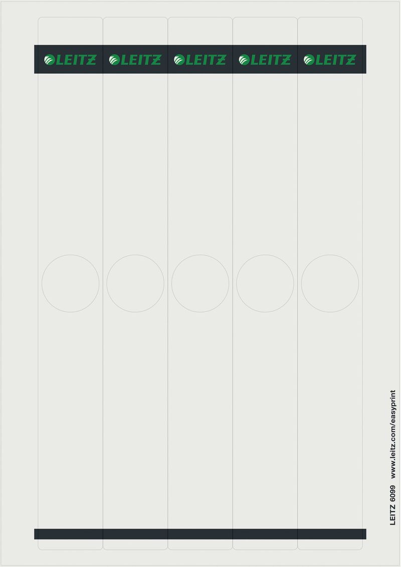 Leitz-60990085-etichetta-autoadesiva-Rettangolo-Grigio