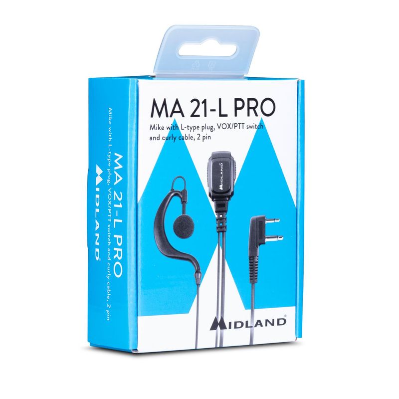 Midland-MA21-L-Pro-Auricolare-Cablato-A-clip-Musica-e-Chiamate-Nero
