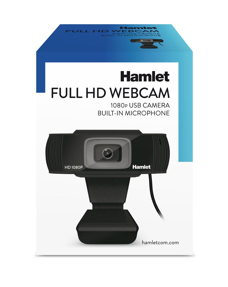 Hamlet-HWCAM1080-webcam-2-MP-1920-x-1080-Pixel-USB-2.0-Nero