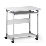 DURABLE Pc Workstation System 75 FH - con ruote - 3 ripiani - 75 x 53,4 x 77 cm - grigio - Durable