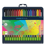 SCHNEIDER Fineliner Line-Up - punta 0,4mm - colori assortiti - Schneider - astuccio 32 colori