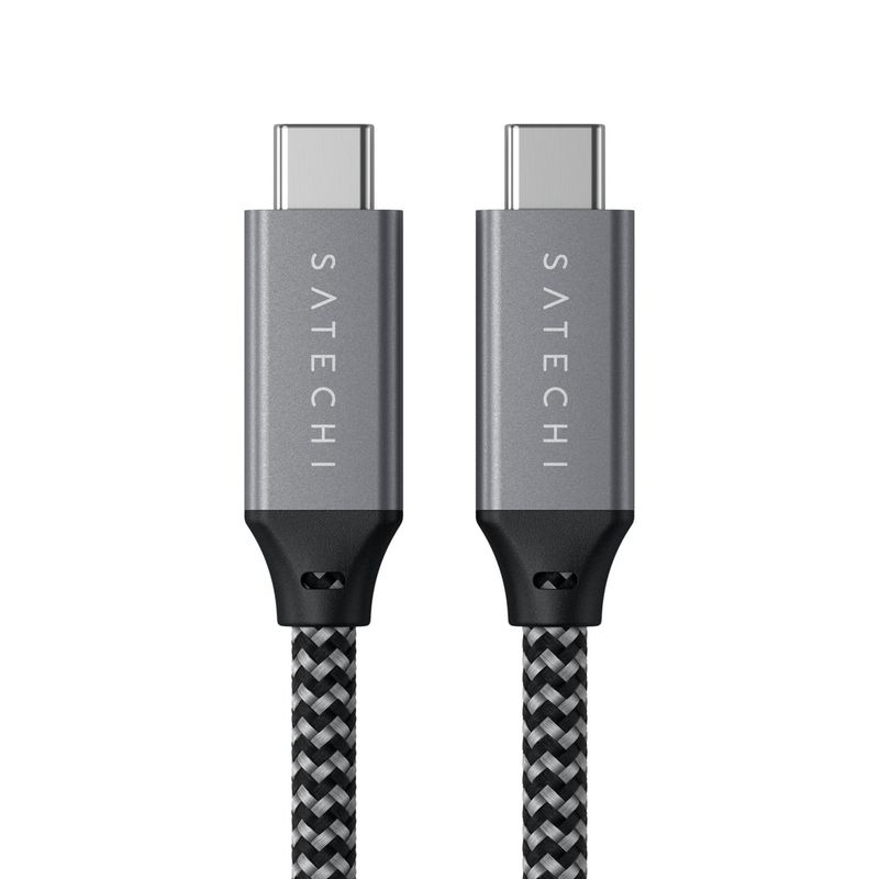 Satechi-ST-U4C25M-cavo-USB-025-m-USB4-Gen-3x2-USB-C-Nero-Grigio