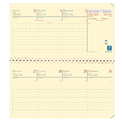 QUOVADIS-Agenda-settimanale-Planital-2025---c-spirale---copertina-Soho---88-x-17-cm---nero---Quo-Vadis