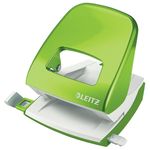 LEITZ Perforatore 5008 New NeXXt WOW - passo 8 cm - max 30 fogli - 2 fori - verde lime - Leitz