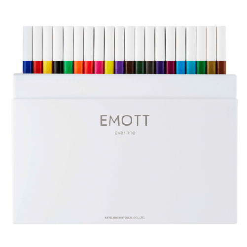 UNI-MITSUBISHI-Fineliner-Emott---tratto-0.4-mm---colori-assortiti-standard---Uni-Mitsubishi---conf.-40-pezzi