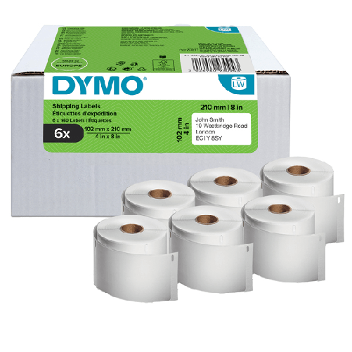 DYMO-Etichette-LW-DHL-solo-per-LW5XL---102mmx210mm---6-Rotoli---DYMO