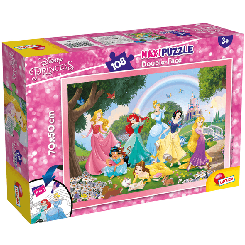 LISCIANI-Puzzle-Maxi---Princess-Rainbow-World-----108-pezzi---Lisciani