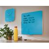 LEITZ-Orologio-da-parete-Cosy---silenzioso---vetro---blu---Leitz