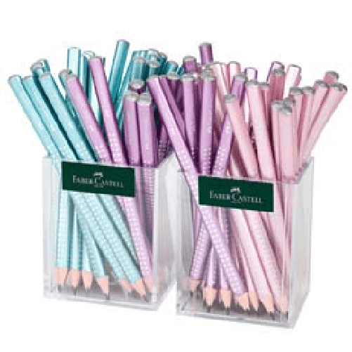 FABER-CASTELL-Matita-Sparkle-Jumbo-Cosmic---Faber-Castell---set-barattoli-72-pezzi