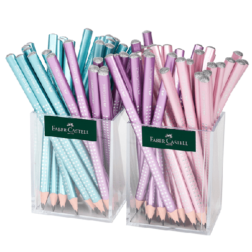 FABER-CASTELL-Matita-Sparkle-Jumbo-Cosmic---Faber-Castell---set-barattoli-72-pezzi