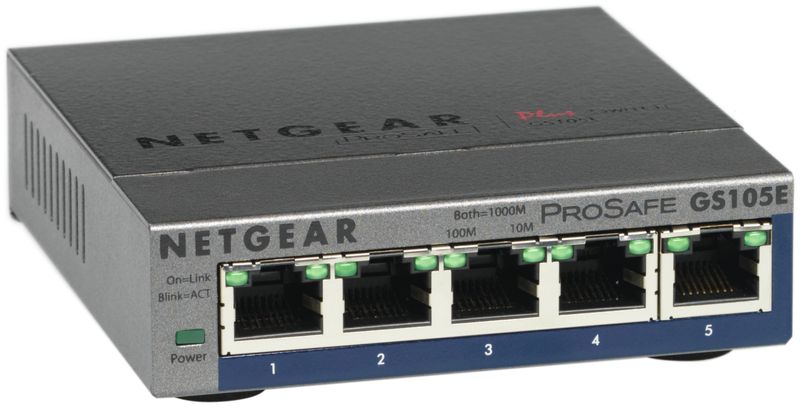 NETGEAR-GS105E-200PES-switch-di-rete-Gestito-L2-L3-Gigabit-Ethernet--10-100-1000--Grigio