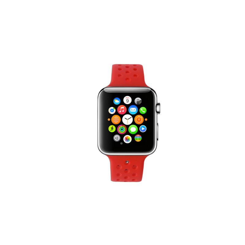 Celly-WATCHBANDRD-smart-wearable-accessory-Band-Rosso-Silicone