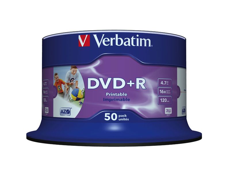 Verbatim-DVD-R-Wide-Inkjet-Printable-No-ID-Brand-47-GB-50-pz