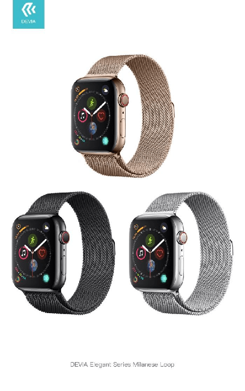 Cinturino-per-Apple-Watch-4-serie-44mm-Maglia-Milano-Black
