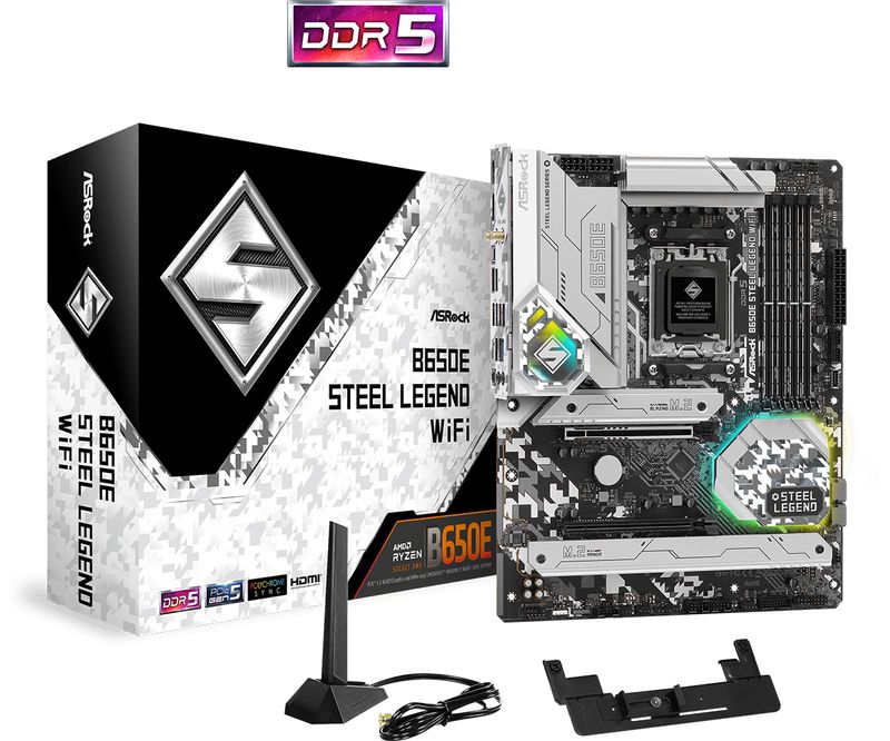 Asrock-B650E-Steel-Legend-WiFi-AMD-B650-Presa-di-corrente-AM5-ATX