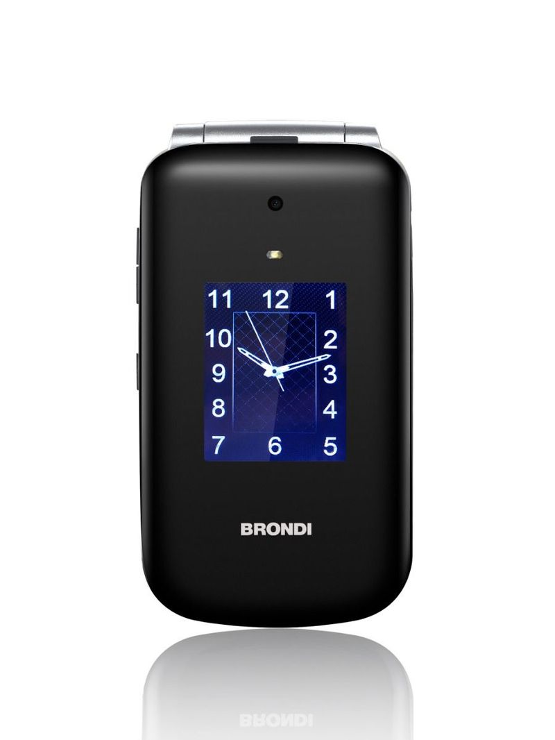 Brondi-Amico-Supervoice-711-cm--2.8---Nero-Telefono-per-anziani