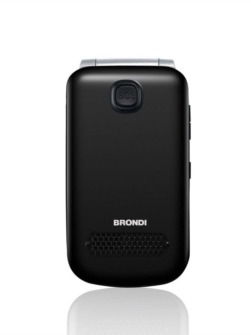 Brondi-Amico-Supervoice-711-cm--2.8---Nero-Telefono-per-anziani