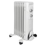 Clatronic RA 3735 Interno Bianco 1500 W Riscaldatore ambiente elettrico a olio