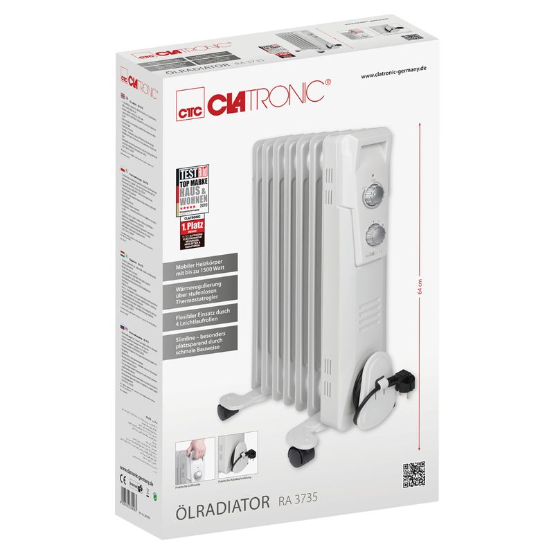 Clatronic-RA-3735-Interno-Bianco-1500-W-Riscaldatore-ambiente-elettrico-a-olio