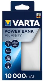 Varta-Energy-10000-batteria-portatile-Polimeri-di-litio--LiPo--10000-mAh-Nero-Bianco