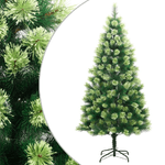 vidaXL Albero di Natale Artificiale Incernierato con Base 240 cm