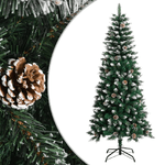 Albero di Natale Artificiale con Base Verde 150 cm PVC