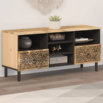 vidaXL Mobile Porta TV 100x33x46 cm in Legno Massello di Mango