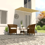 vidaXL Tenda da Sole Retrattile 200x150 cm Giallo e Bianco