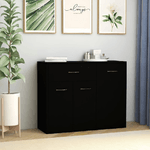 vidaXL Credenza Nera 88x30x70 cm in Truciolato