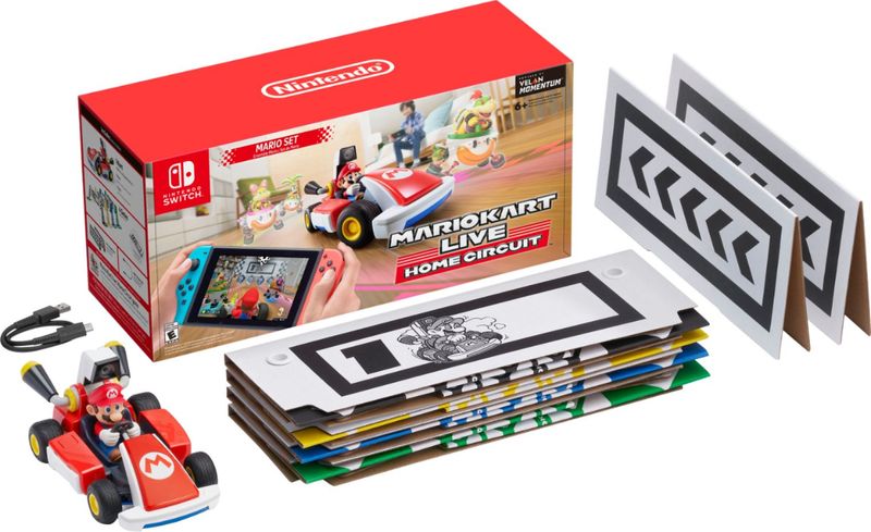 Nintendo-Mario-Kart-Live--Home-Circuit-Mario-Set-modellino-radiocomandato--RC--Ideali-alla-guida-Motore-elettrico